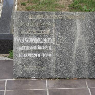 MERWE Evelyn, v.d. 1924-1959