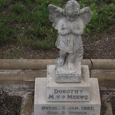 MERWE Dorothy M., v.d. -1931
