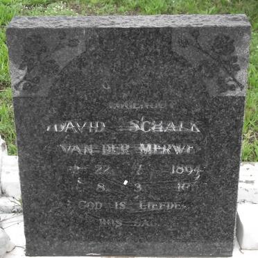 MERWE David Schalk, van der 1894-1965