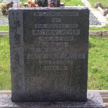 MEYER Matthew -1956 :: MEYER Jacob Isaac -1963