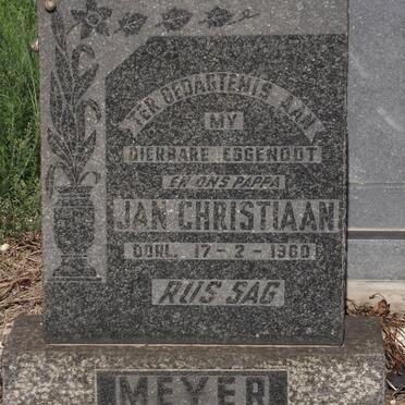 MEYER Jan Christiaan -1960