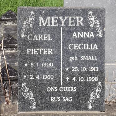 MEYER Carel Pieter 1900-1960 &amp; Anna Cecilia SMALL 1913-1998