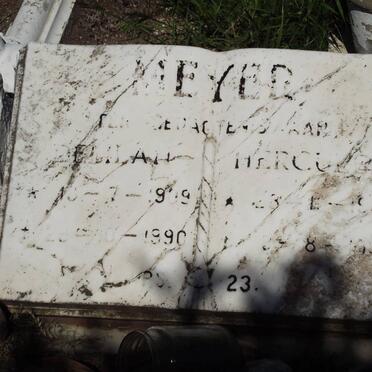 MEYER Hercules 1906-1995 &amp; Delilah 1909-1990