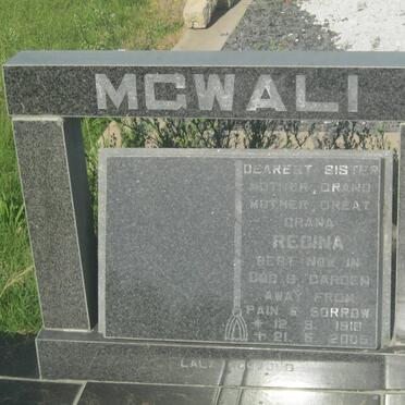 MGWALI Regina 1918-2005