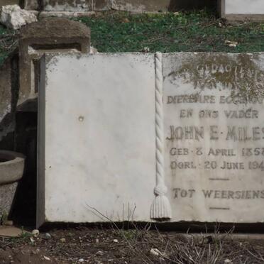 MILES John E. 1858-1941