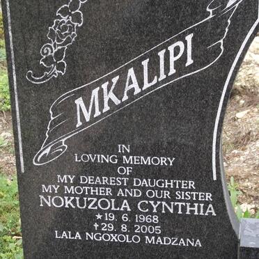 MKALIPI Nokuzola Cynthia 1968-2005