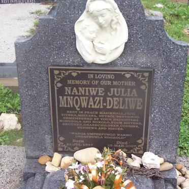 MNQWAZI-DELIWE Naniwe Julia 1947-2007