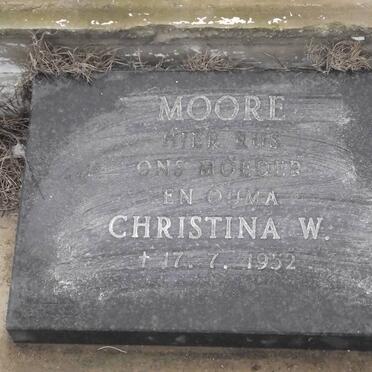 MOORE Christina W. -1952