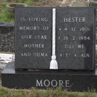 MOORE Hester 1906-1984