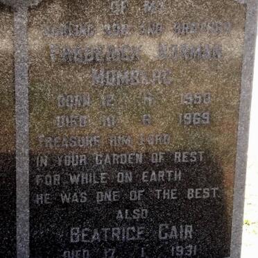 MOMBERG Frederick Norman 1950-1969 :: GAIR Beatrice -1931