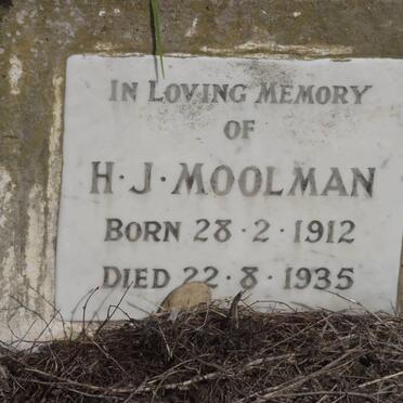 MOOLMAN H.J. 1912-1935