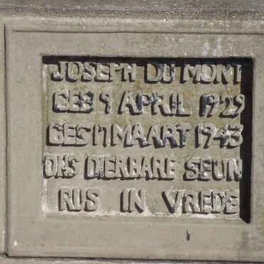 MONT Joseph, du 1929-1943