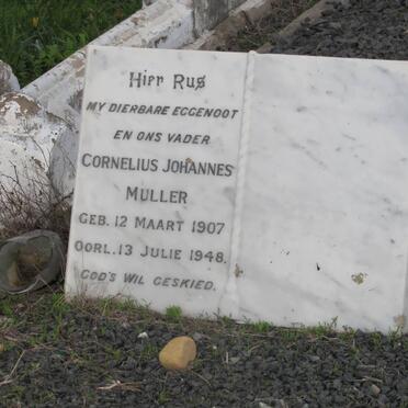 MULLER Cornelius Johannes 1907-1948