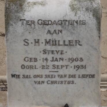 MULLER S.H. 1903-1931