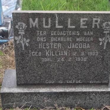 MULLER Hester Jacoba nee KILLIAN 1903-1970