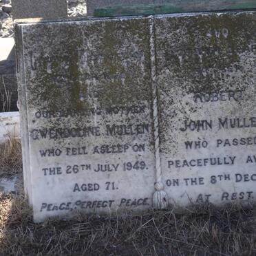 MULLEN Gwendoline -1949 &amp; Robert John -1950