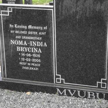 MVUBU Noma-India Brycina 1926-2005