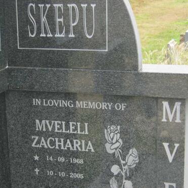 MVELELI Zacharia 1968-2005