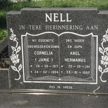 NELL Abel Hermanus 1911-1997 &amp; Cornelia 1917-1994