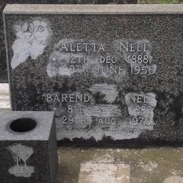 NELL Barend J. 1886-1970 &amp; Aletta 1888-1950