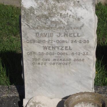 NELL David J. 1922-1938 :: NELL Wentzel 1935-1935