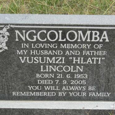 NGCOLOMBA Vusumzi Lincoln 1953-2005