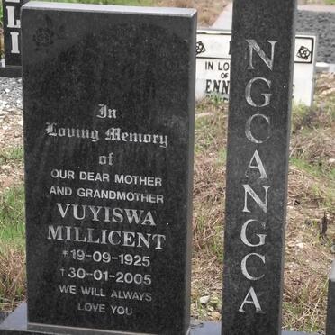 NGCANGCA Vuyiswa Millicent 1925-2005