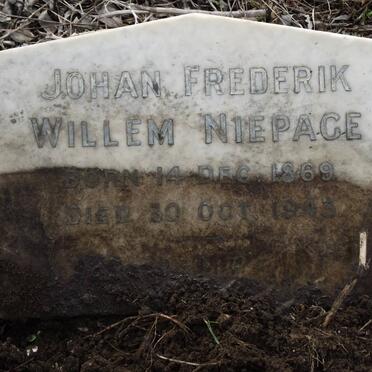 NIEPAGE Johan Frederik Willem 1869-1943