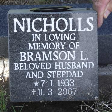 NICHOLLS Bramson L. 1933-2007