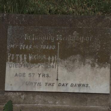 NICHOLAAI Peter -1941