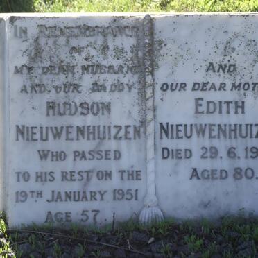 NIEWENHUIZEN Hudson -1951 &amp; Edith -1984
