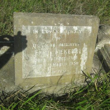 NIEKERK Effie 1928-1950