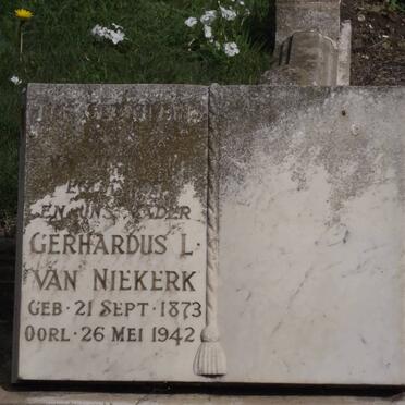 NIEKERK Gerhardus L., van 1873-1942