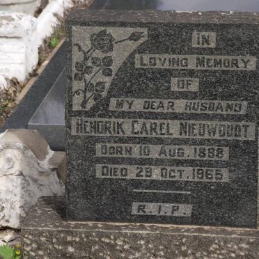 NIEWOUDT Hendrik Carel 1898-1965