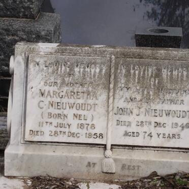 NIEWOUDT Margaretha C. NEL 1878-1958 &amp; John J. -1946