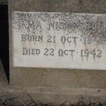NIEUWOUDT Irma 1942-1942