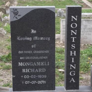 NONTSHINGA Mongameli Richard 1939-2011