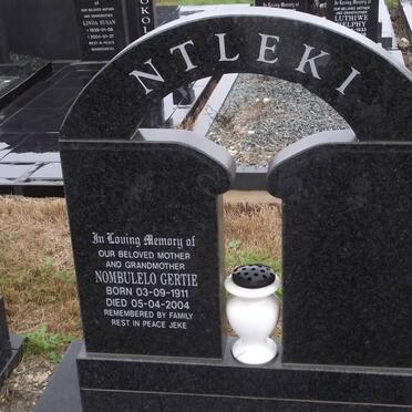 NTLEKI Nombulelo Gertie 1911-2004