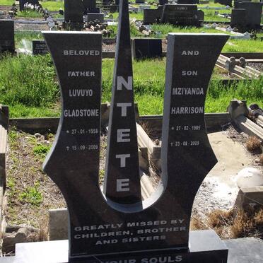 NTETE Luvoyo Gladstone 1956-2009 :: NTETE Mziyanda Harrison 1985-2009