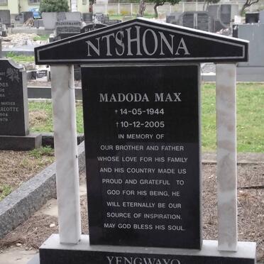 NTSHONA Madoda Max 1944-2005
