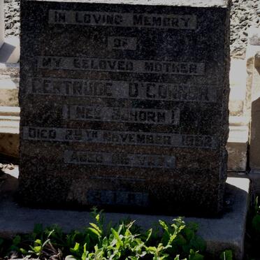 O'CONNER Gertrude nee SCHORN -1952