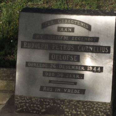 OELOFSE Rudolph Petrus Cornelius -1944