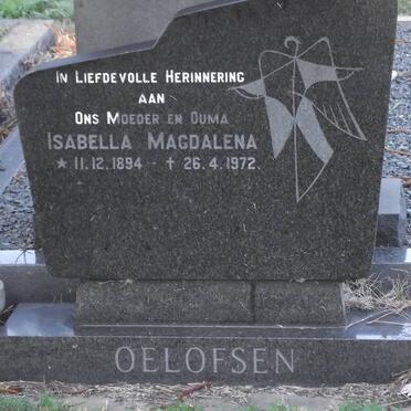 OELOFSEN Isabella Magdalena 1894-1972