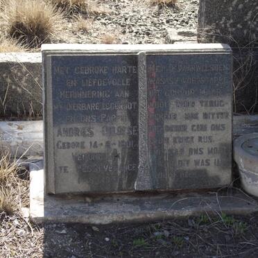 OELOFSE Andries 1901-1957