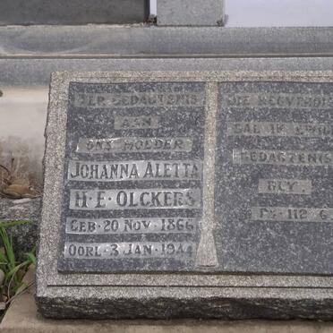 OLCKERS Johanna Aletta H.E. 1866-1944