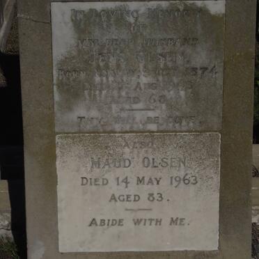 OLSEN Jens 1874-1943 &amp; Maud -1963