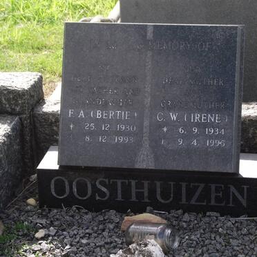 OOSTHUIZEN F.A. 1930-1993 &amp; C.W. 1934-1995
