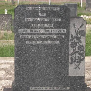OOSTHUIZEN John Henry 1906-1955