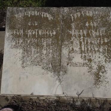 OOSTHUIZEN Dundie 1902-1926 &amp; Sarah 1907-1936