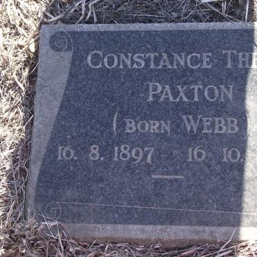 PAXTON Constance Thelma nee WEBB 1897-1961